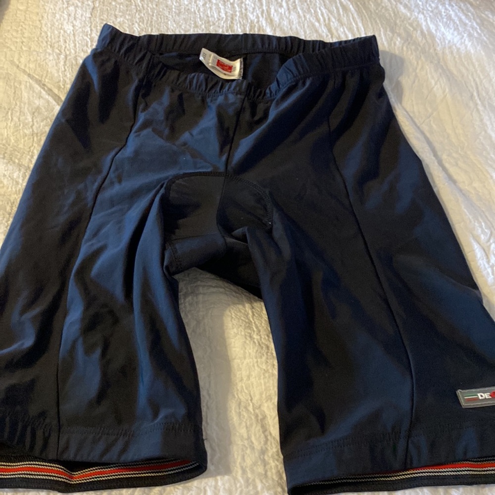 DE MARCHI black men’s padded biking shorts